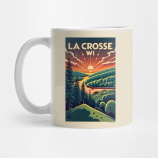 Wisconsin  1940’s Style Vintage Travel Poster-Spring Mug